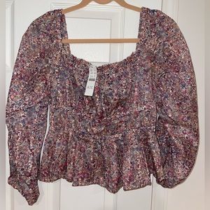 J Crew Liberty Floral Blouse NWT XS